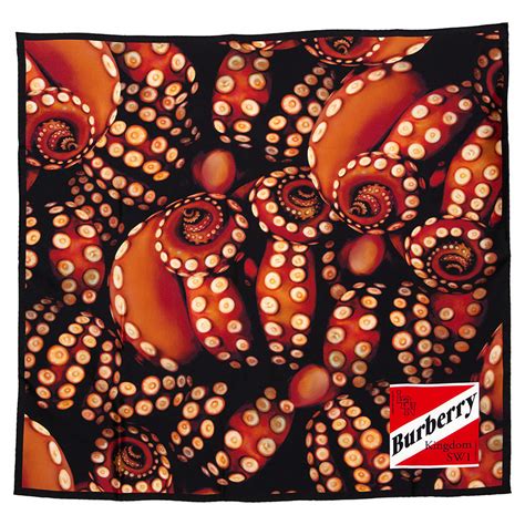 burberry silk scarf octopus|burberry silk scarf women.